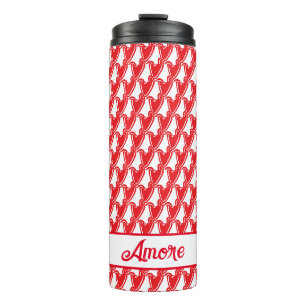 Big Red Hearts Amore Thermal Tumbler