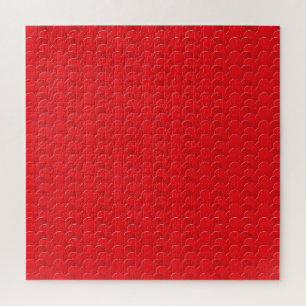 Big Red Hearts pattern Love Valentine's day Jigsaw Puzzle