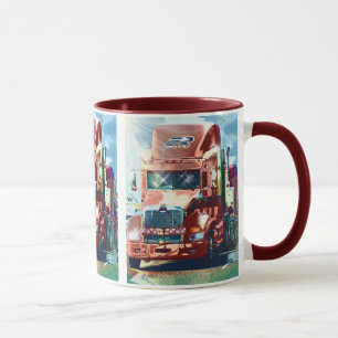 Big Red Heavy Truck for Truckers & Truck-Lovers Mug