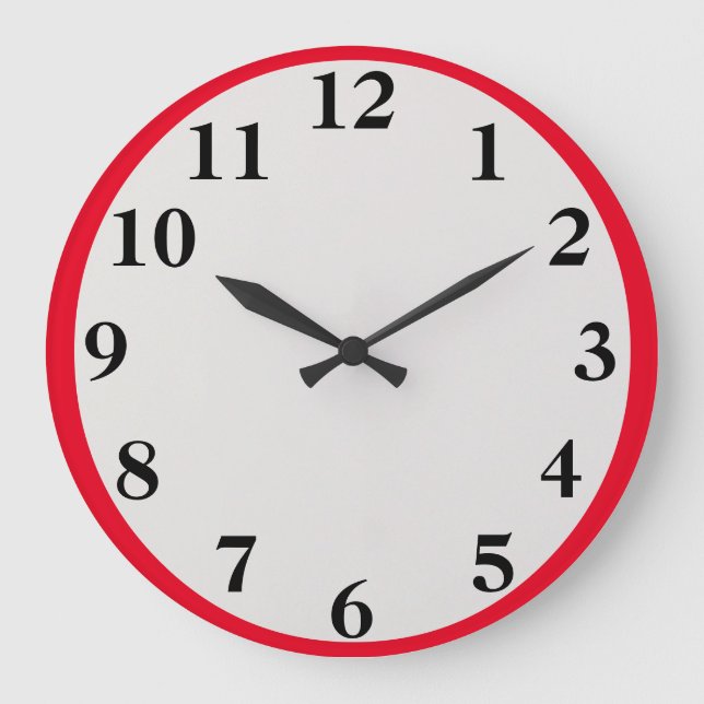 Big red Large Clock (Front)