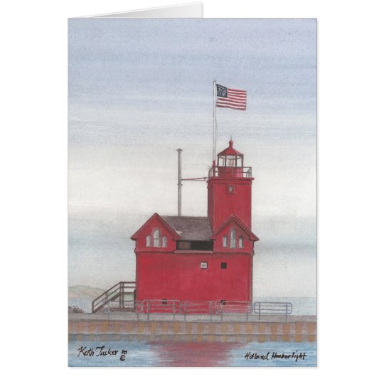 Big Red Lighthouse, Holland, Michigan Card