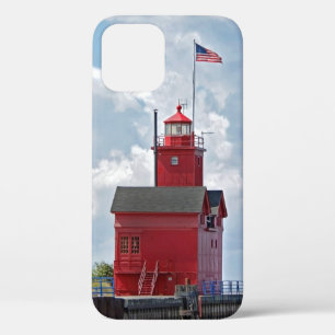 "Big Red" Lighthouse in Michigan iPhone 12 Case