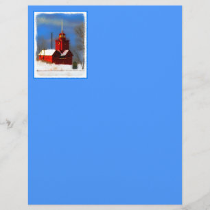 Big Red Lighthouse Painting - Original Art