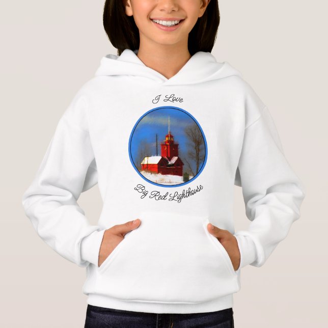 Big Red Lighthouse Painting - Original Art (Front)