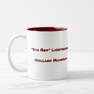 "Big Red" Lighthouse... Two-Tone Coffee Mug