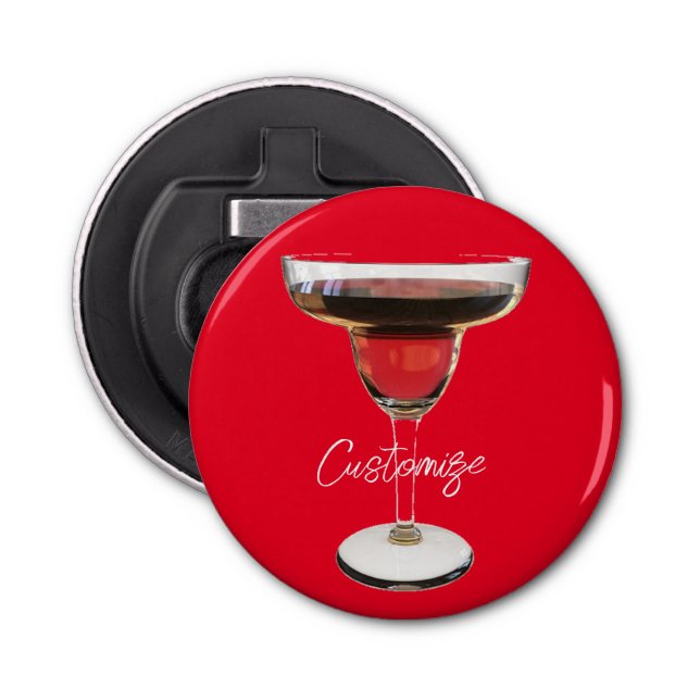 Big Red Margarita Cocktail Drink Thunder_Cove  Bottle Opener (Front)