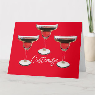 Big Red Margarita Cocktail Drink Thunder_Cove  Card