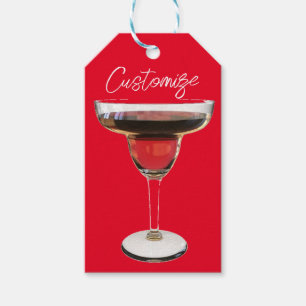 Big Red Margarita Cocktail Drink Thunder_Cove  Gift Tags