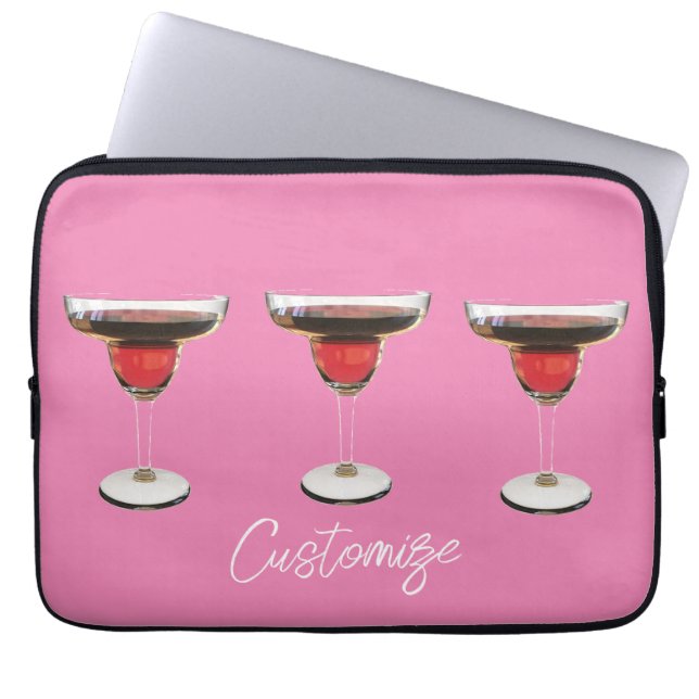Big Red Margarita Cocktail Drink Thunder_Cove Laptop Sleeve (Front)