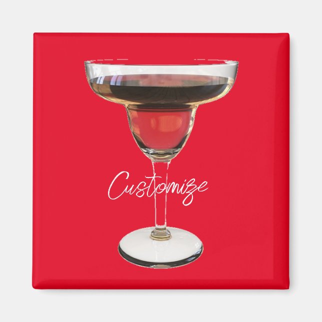 Big Red Margarita Cocktail Drink Thunder_Cove  Magnet (Front)