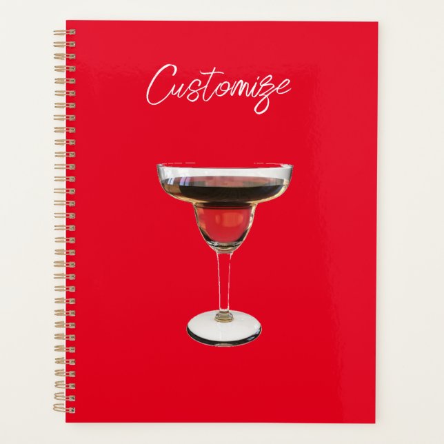 Big Red Margarita Cocktail Drink Thunder_Cove Planner (Front)