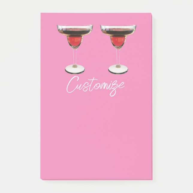 Big Red Margarita Cocktail Drink Thunder_Cove Post-it Notes (Front)