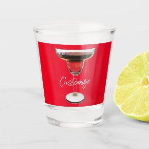 Big Red Margarita Cocktail Drink Thunder_Cove Shot Glass