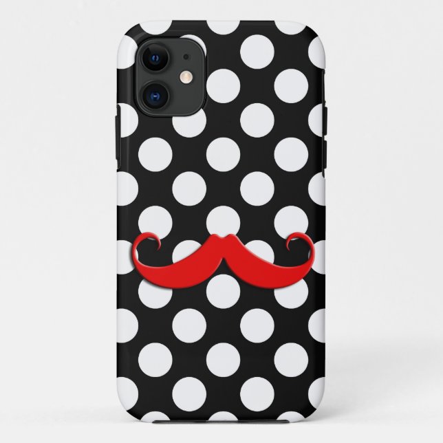 Big red moustache Case-Mate iPhone case (Back)