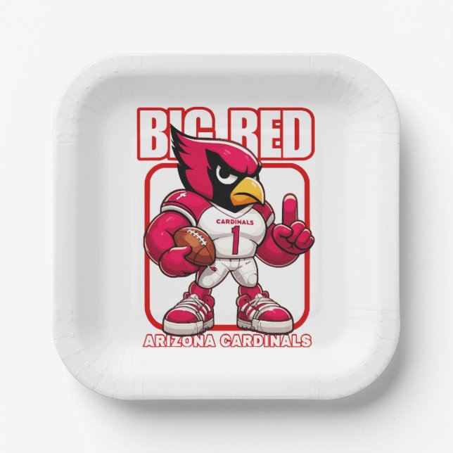 Big Red no 1 Paper Plate (Front)