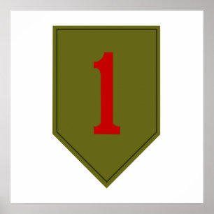 Big Red One, 1st ID Patch Poster