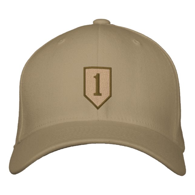 Big Red One - Desert Embroidered Hat (Front)