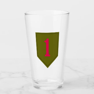Big Red One pint glass