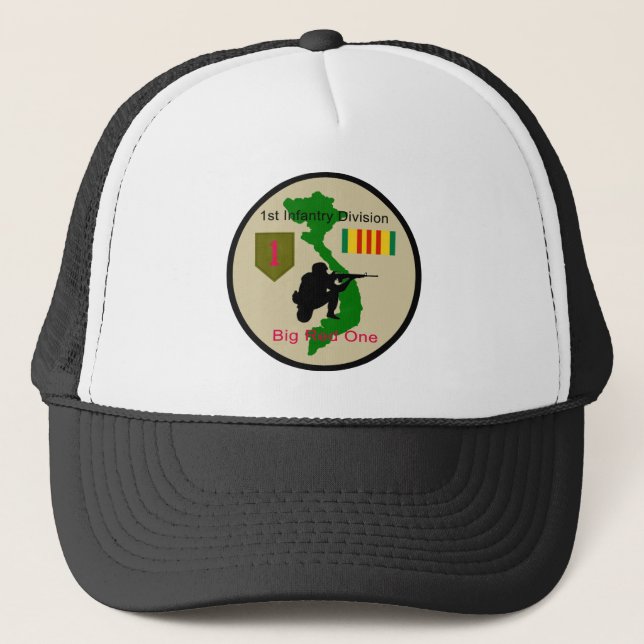 Big Red One Vietnam Vet Patch Hat (Front)