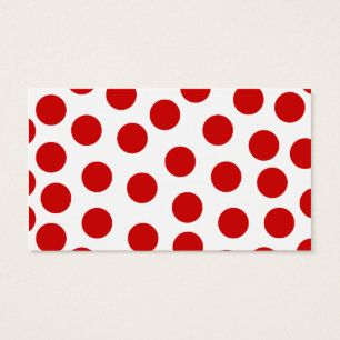 Big Red Polka Dots on Customisable Background
