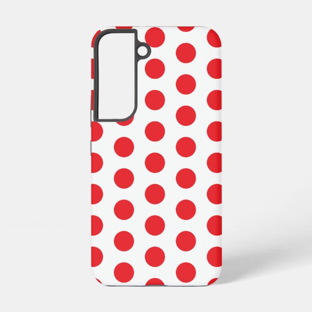 Big Red Polka Dots Towel Samsung Galaxy S22 Case (Back)