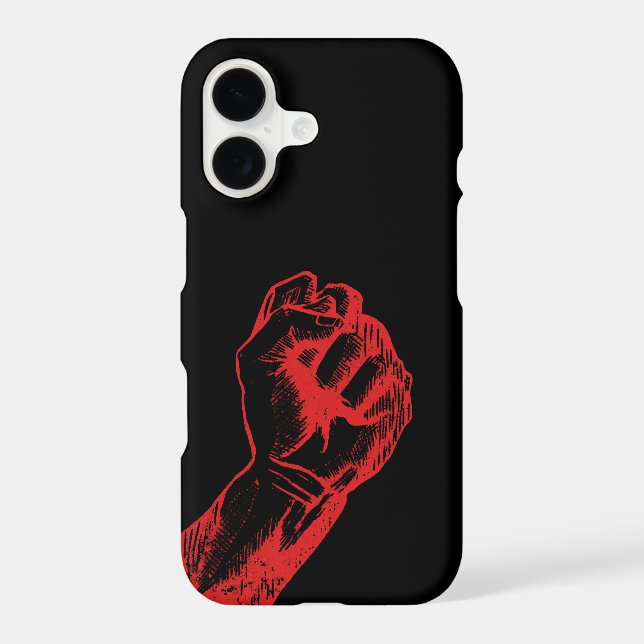 Big Red Raised Defiant Fist (Back)