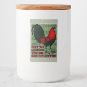Big Red Rooster Food Label