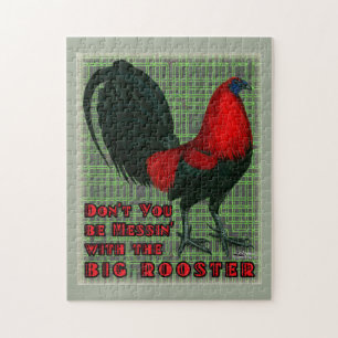 Big Red Rooster Jigsaw Puzzle
