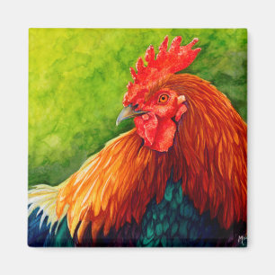 Big Red - Rooster Magnet