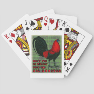 Big Red Rooster Playing Cards