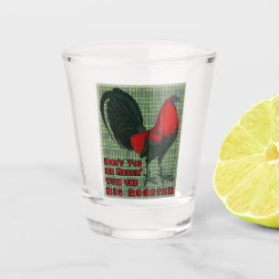 Big Red Rooster Shot Glass