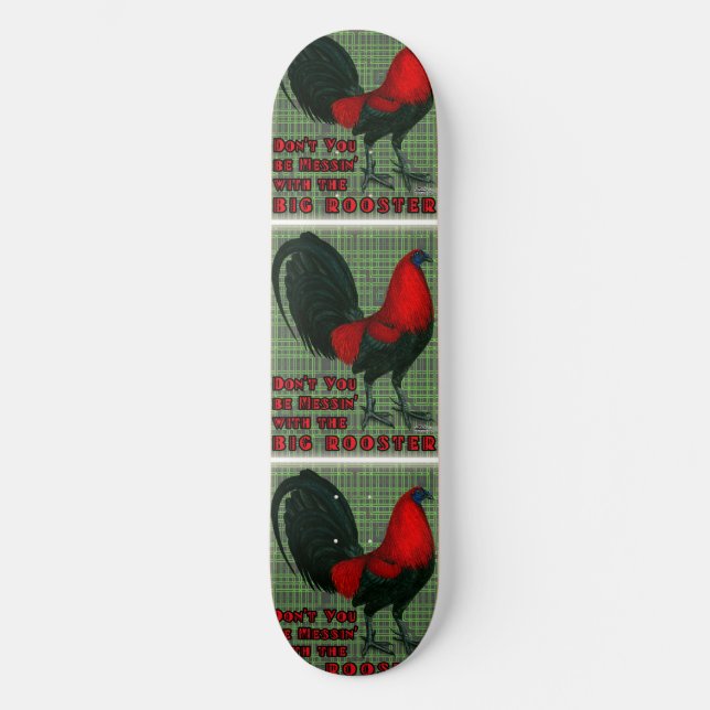 Big Red Rooster Skateboard (Front)