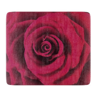 Big Red Rose Cutting Board
