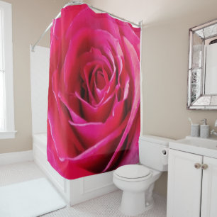 Big Red Rose Photo Shower Curtain
