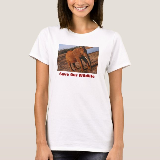 Big Red Save Our Wildlife T-Shirt (Front)