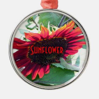 Big Red Sunflower Metal Tree Decoration