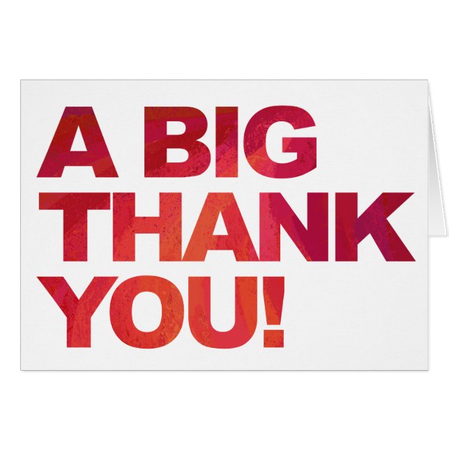 Big Red Thank You (Front Horizontal)