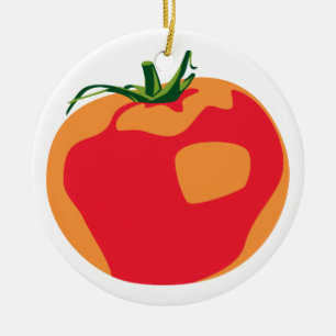 Big Red  Tomato Ceramic Tree Decoration