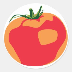 Big Red Tomato Classic Round Sticker