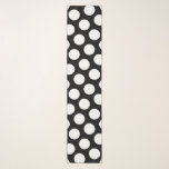 Big Retro Black and White Polka Dot Scarf<br><div class="desc">Big white polka dot on black pattern.
A lovely retro scarf for her.
This image is a seamless tile,  so it will work on all of the scarves and transfer to most of the other gift items here in the marketplace.</div>