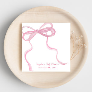 Big Ribbon Coquette Personalised Napkin