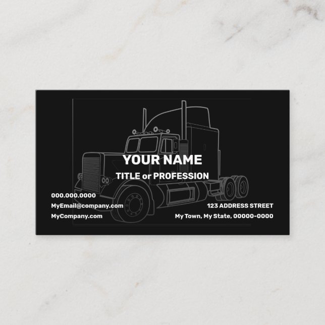 Big Rig Business Card (Front)