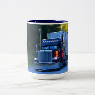 Big Rig Cargo Truck Coffee Mug
