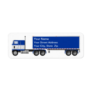 Big Rig COE Truck Address Labels