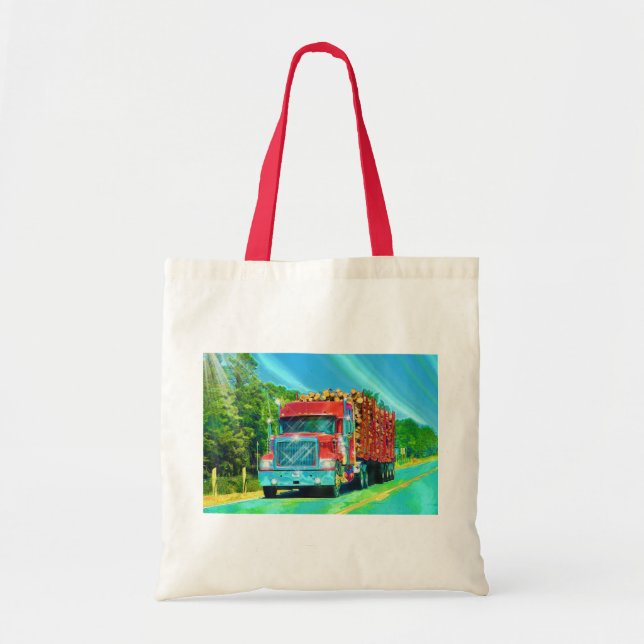 Big Rig, Heavy Transport Vehicle, Truck Tote Bag (Front)