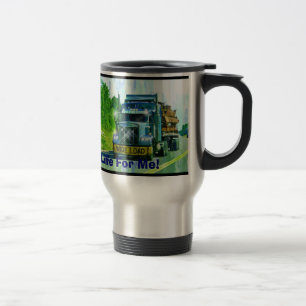 Big Rig, Heavy Transport Vehicle, Truck Travel Mug