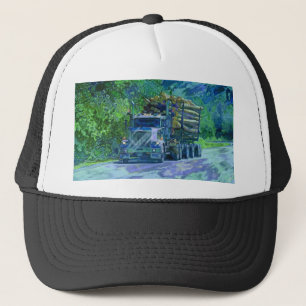 Big Rig Logging Truck Driving Trucker Hat Series
