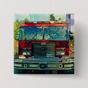 BIG RIG LORRIES & TRUCKS for Truck-lovers 15 Cm Square Badge