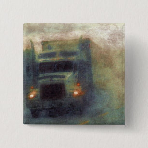 BIG RIG LORRIES & TRUCKS for Truck-lovers 15 Cm Square Badge