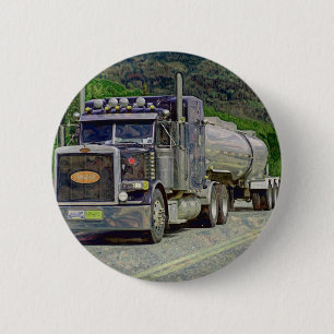 BIG RIG LORRIES & TRUCKS for Truck-lovers 6 Cm Round Badge